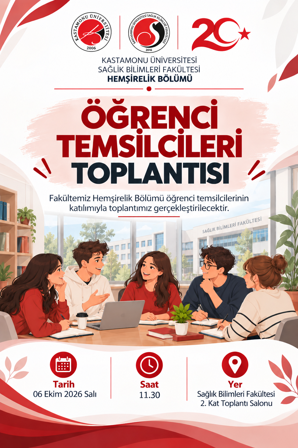 2026-2027 Eğitim Öğretim Yılı Hemşirelik Bölümü Öğrenci Temsilcileri Toplantısı